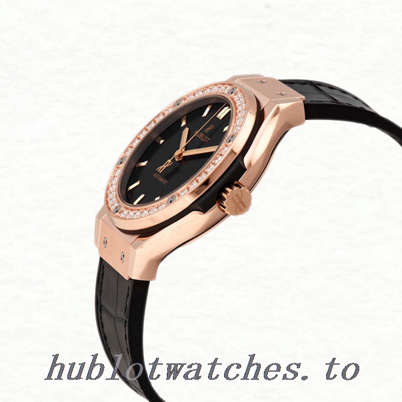 Hublot Classic Fusion 33mm 565.OX.1480.LR.1604 Men's Automatic Diamond - Image 3