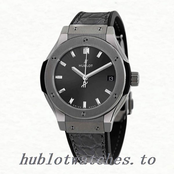 Hublot Classic Fusion 43mm 581.NX.7071.LR Men's Black Dial Silver-tone - Image 2
