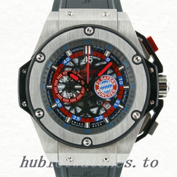 Hublot King Power 716.NX.1129.RX.BYM12 48mm Men's Skeleton Dial Quartz