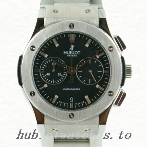 Hublot Classic Fusion ClassicFusionBK005 44mm Ladies Silver-tone Black Dial