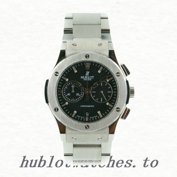 Hublot Classic Fusion ClassicFusionBK005 44mm Ladies Silver-tone Black Dial - Image 2