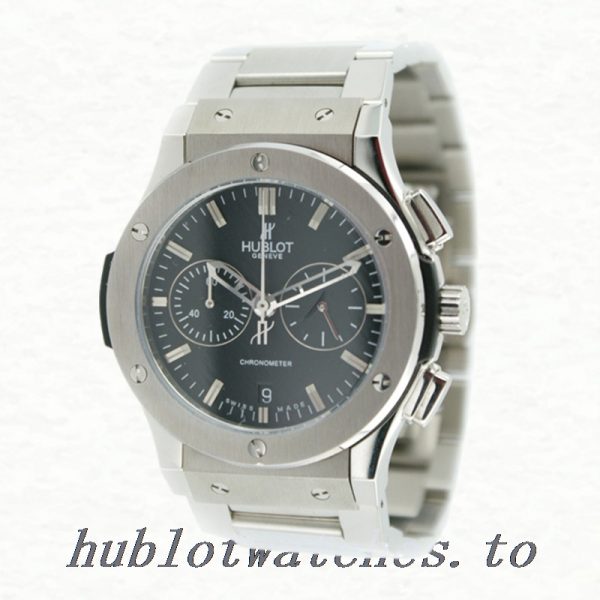 Hublot Classic Fusion ClassicFusionBK005 44mm Ladies Silver-tone Black Dial - Image 3