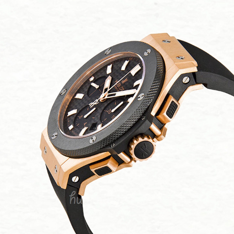 Hublot Big Bang 301.PM.1780.GR Men 44mm Black Dial Leather Strap - Image 3