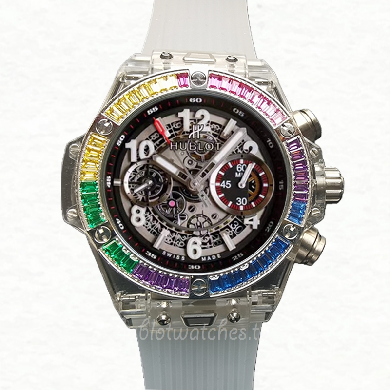 Hublot Big Bang Men 411.JX.4803.RT.4099 45mm Skeleton Dial Rubber Band - Image 2