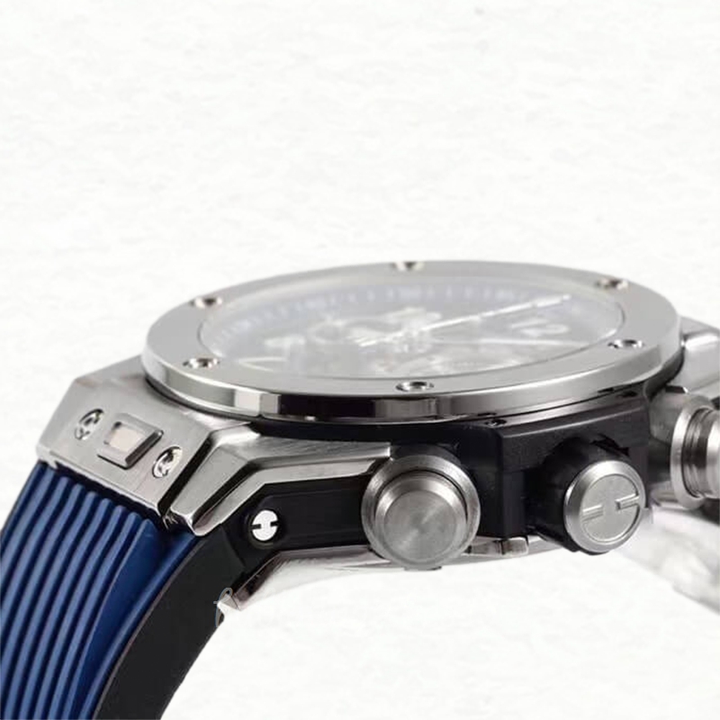 Hublot Big Bang 44mm Men 421.NX.5170.RX Rubber Band Blue Dial - Image 4