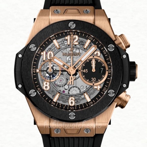 Hublot Big Bang Men's Around 45mm 441.OM.1181.RX Rubber Band Black Dial