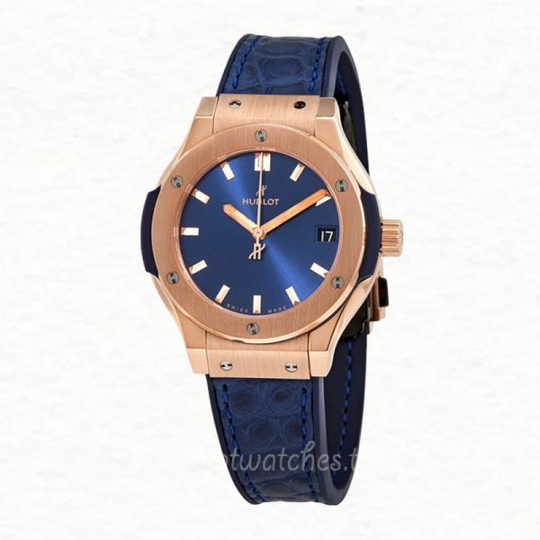 Hublot Classic Fusion 581.OX.7180.LR Ladies 33mm Blue Dial - Image 2