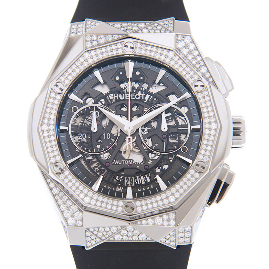 Replica Hublot Aerofusion Chronograph Diamond Transparent Dial Unisex Watch 525.NX.0170.RX.1804.ORL18 - Image 2