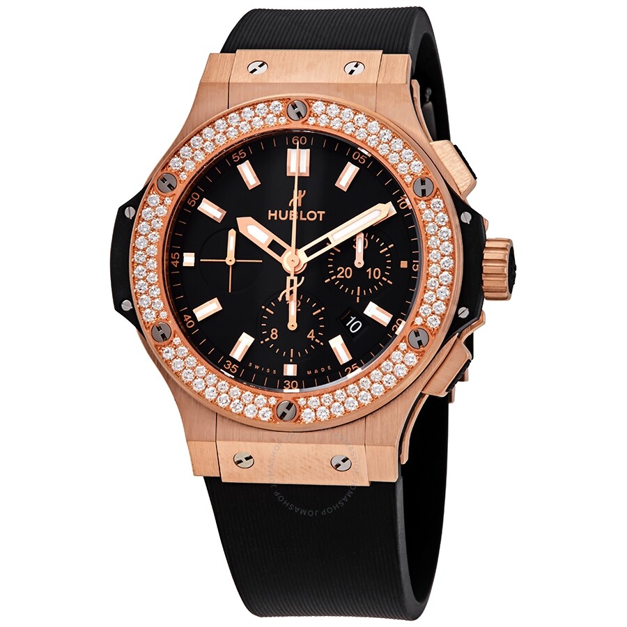 Replica Hublot Big Bang 18kt Rose Gold Automatic Chronograph Diamond Men's Watch 301PX1180RX1104