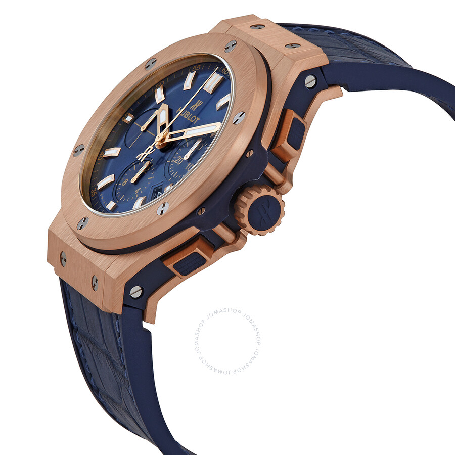 Replica Hublot Big Bang 18kt Rose Gold Chronograph Automatic Blue Dial Men's Watch 301.PX.7180.LR - Image 2