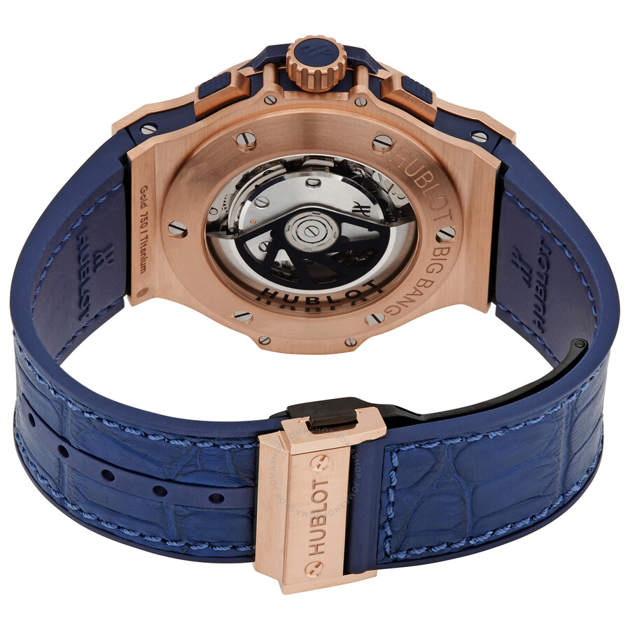 Replica Hublot Big Bang 18kt Rose Gold Chronograph Automatic Blue Dial Men's Watch 301.PX.7180.LR - Image 3
