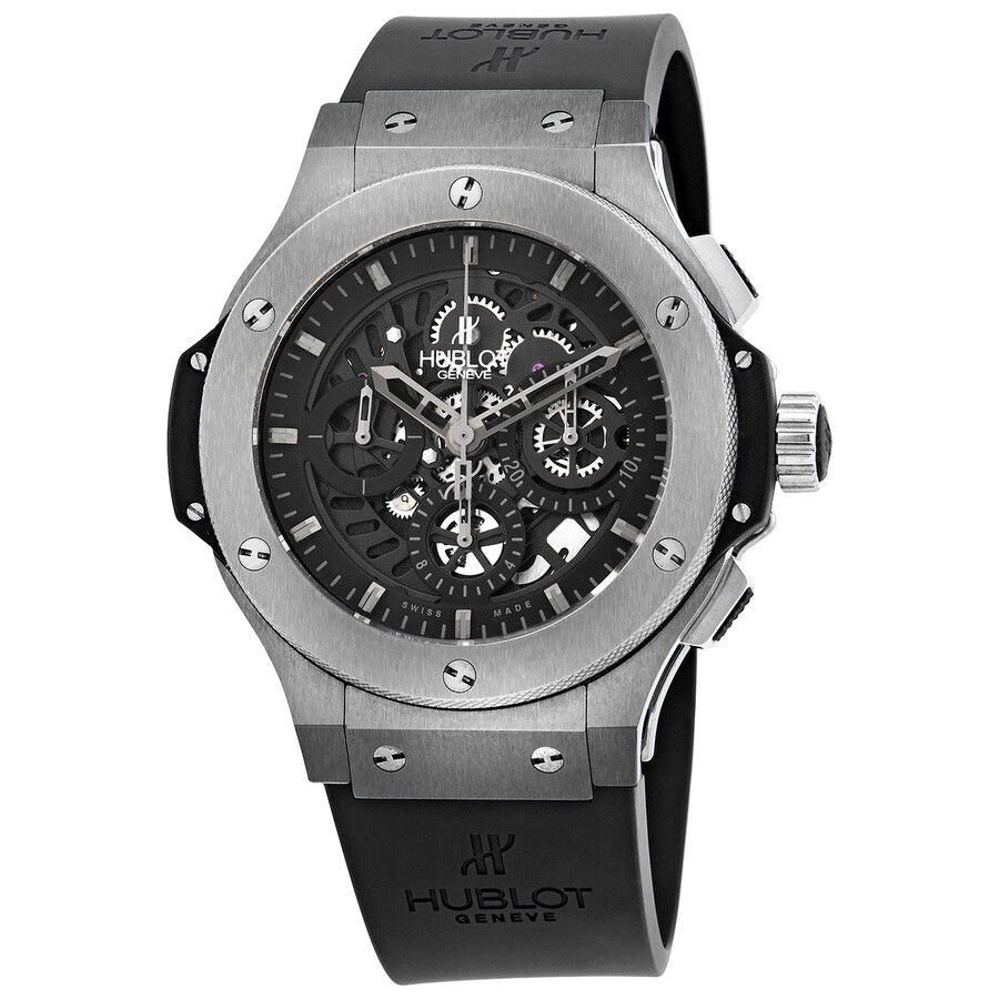 Replica Hublot Big Bang Aero Bang Chronograph Black Skeleton Dial Men's Watch 310.KX.1140.RX