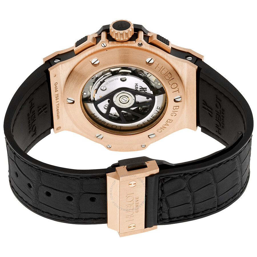 Replica Hublot Big Bang Aero Bang Gold 44mm Black Rubber Men's Watch 311.PX.1180.GR - Image 3