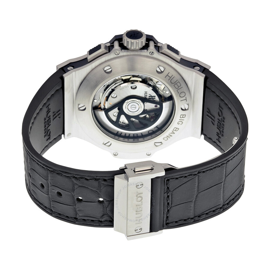 Replica Hublot Big Bang Aero Chronograph Black Skeleton Dial Black Rubber Strap Men's Watch 311-SM-1170-GR - Image 3