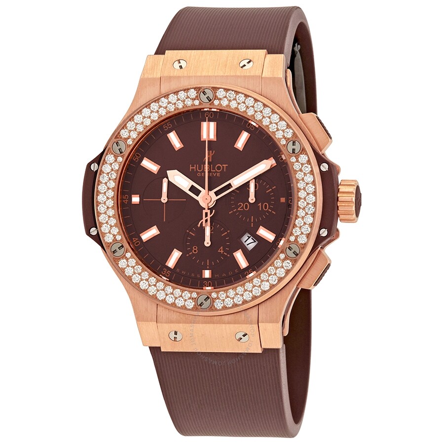 Replica Hublot Big Bang 18kt Rose Gold Automatic Chronograph Diamond Men's Watch 301.PC.3180.RC.1104
