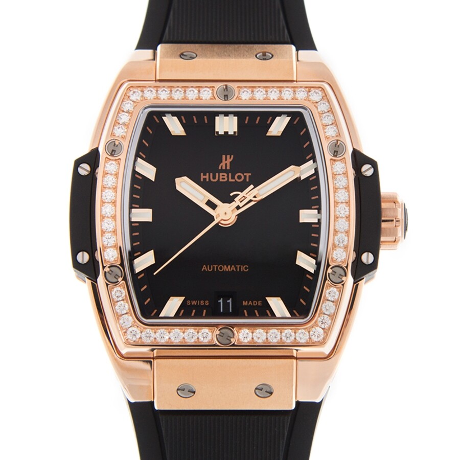 Replica Hublot Big Bang Automatic Diamond Black Dial Watch 665.OX.1180.RX.1204
