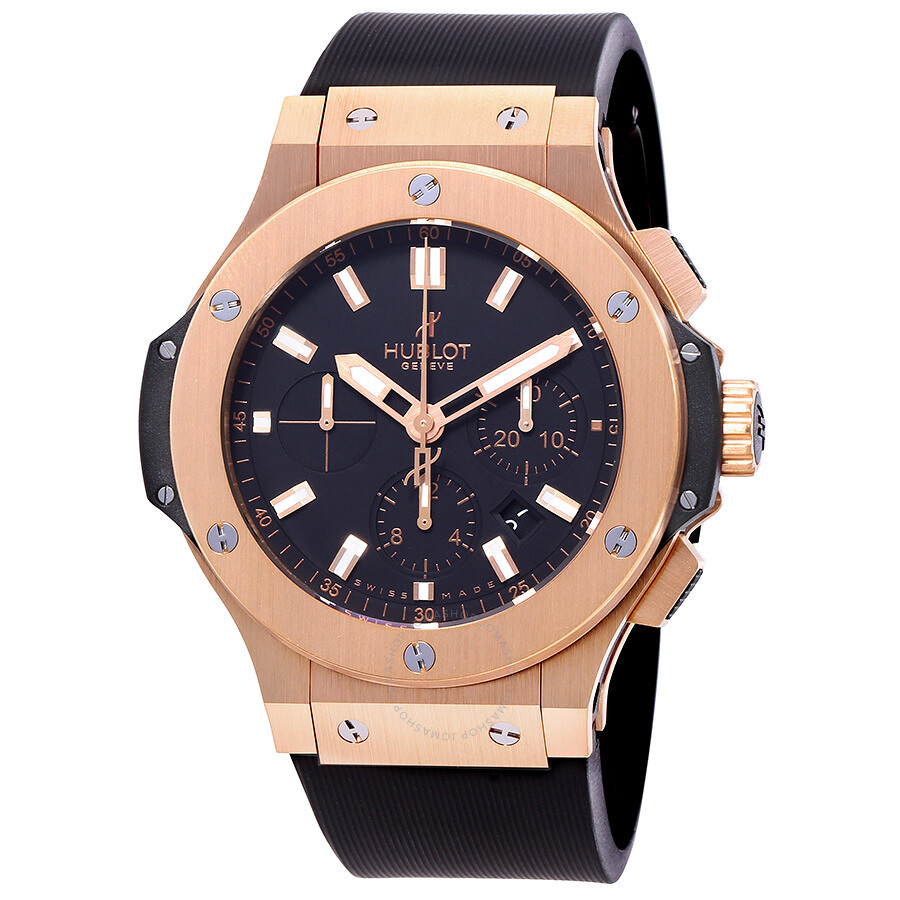 Replica Hublot Big Bang Black Dial 18kt Rose Gold Men's Watch 301.PX.1180.RX