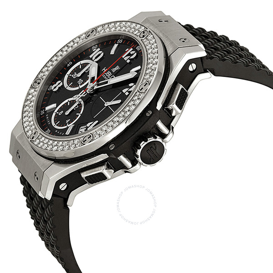 Replica Hublot Big Bang Black Dial Automatic Black Rubber Men's Watch 342SX130RX114 - Image 2