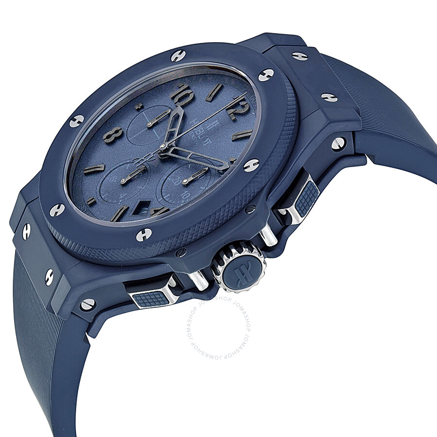 Replica Hublot Big Bang Blue Dial Blue Ceramic Rubber Men's Watch 301EI5190RB - Image 2