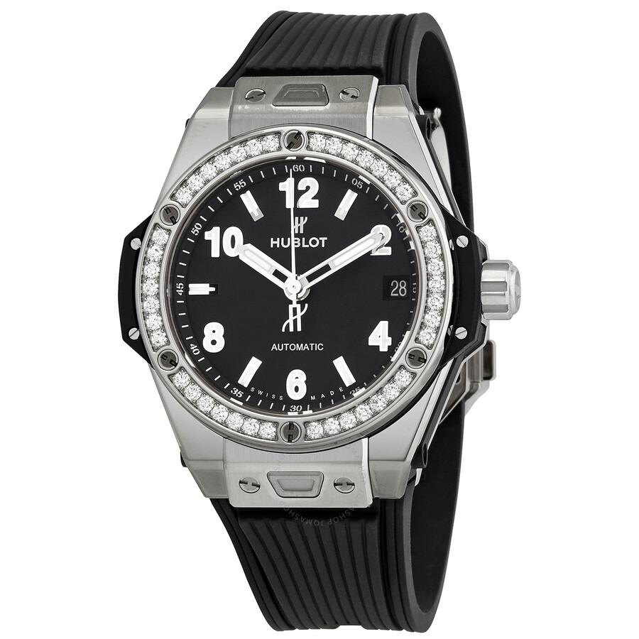 Replica Hublot Big Bang Chronograph Automatic Diamond Black Dial Men's Watch 465.SX.1170.RX.1204