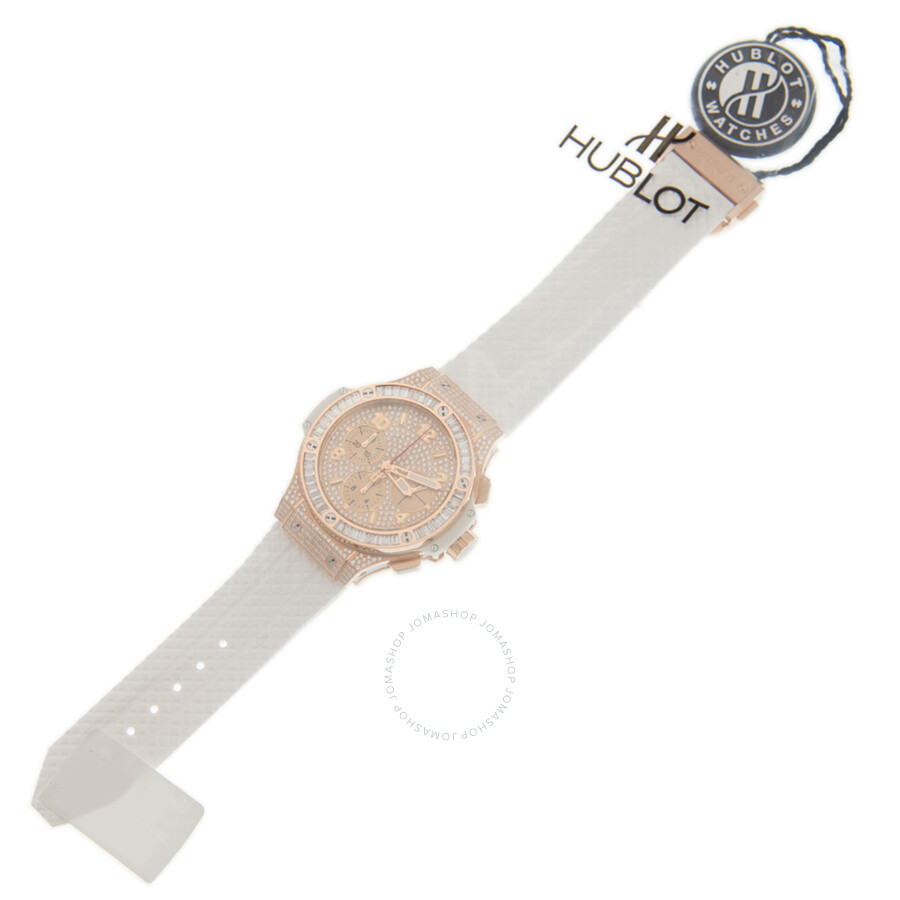 Replica Hublot Big Bang Chronograph Automatic Diamond Gold Dial Watch 341.PE.9010.RW.0904 - Image 2