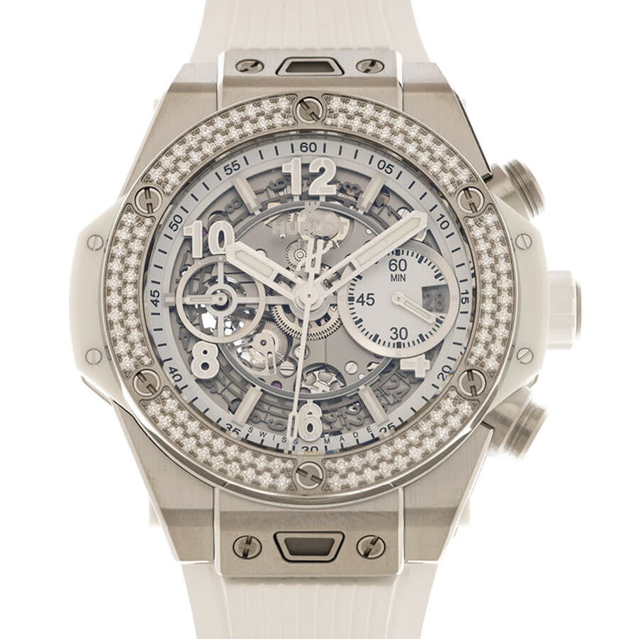 Replica Hublot Big Bang Chronograph Automatic Diamond Silver Dial Men's Watch 441.NE.2011.RW.1104