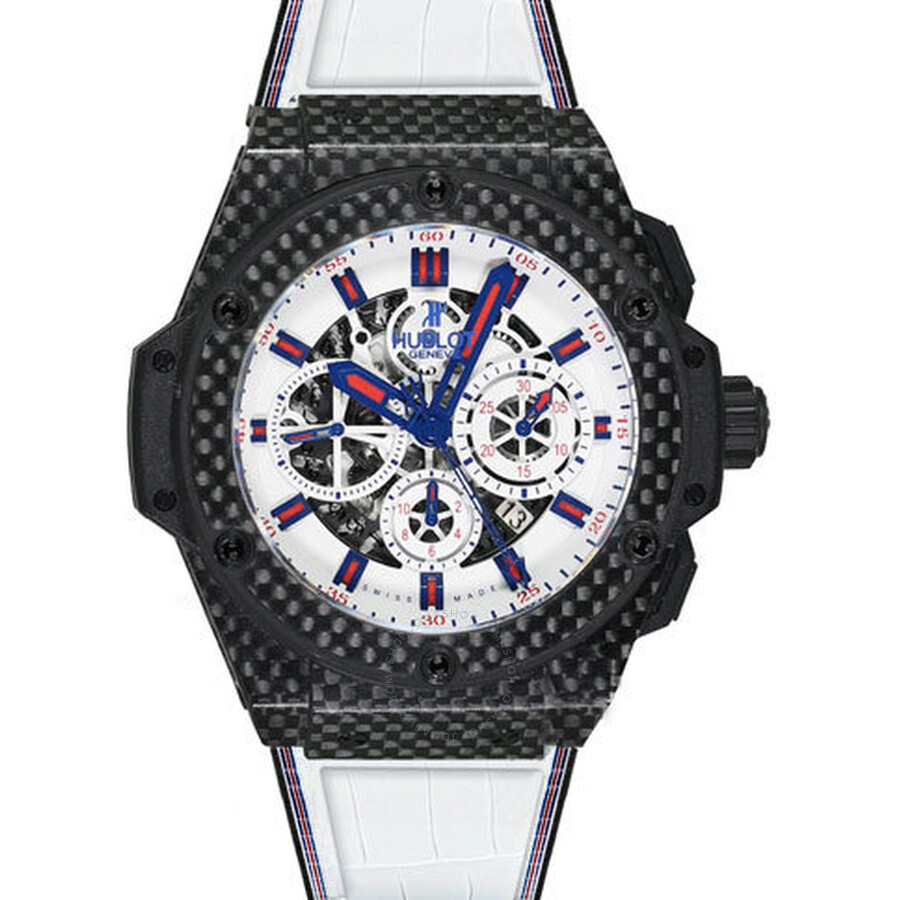 Replica Hublot Big Bang Chronograph Skeleton Dial Leather Men's Watch 710.QX.2139.GR.LDB1