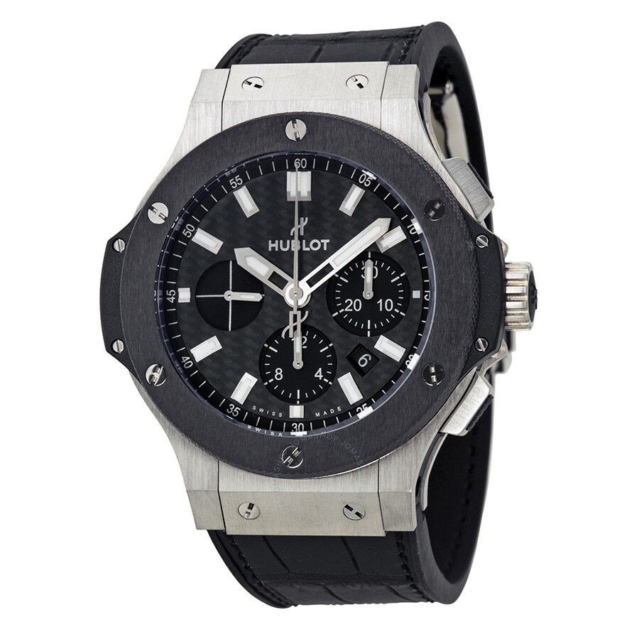 Replica Hublot Big Bang Evolution Automatic Chronograph Black Carbon Fiber Dial Men's Watch 301.SM.1770.GR