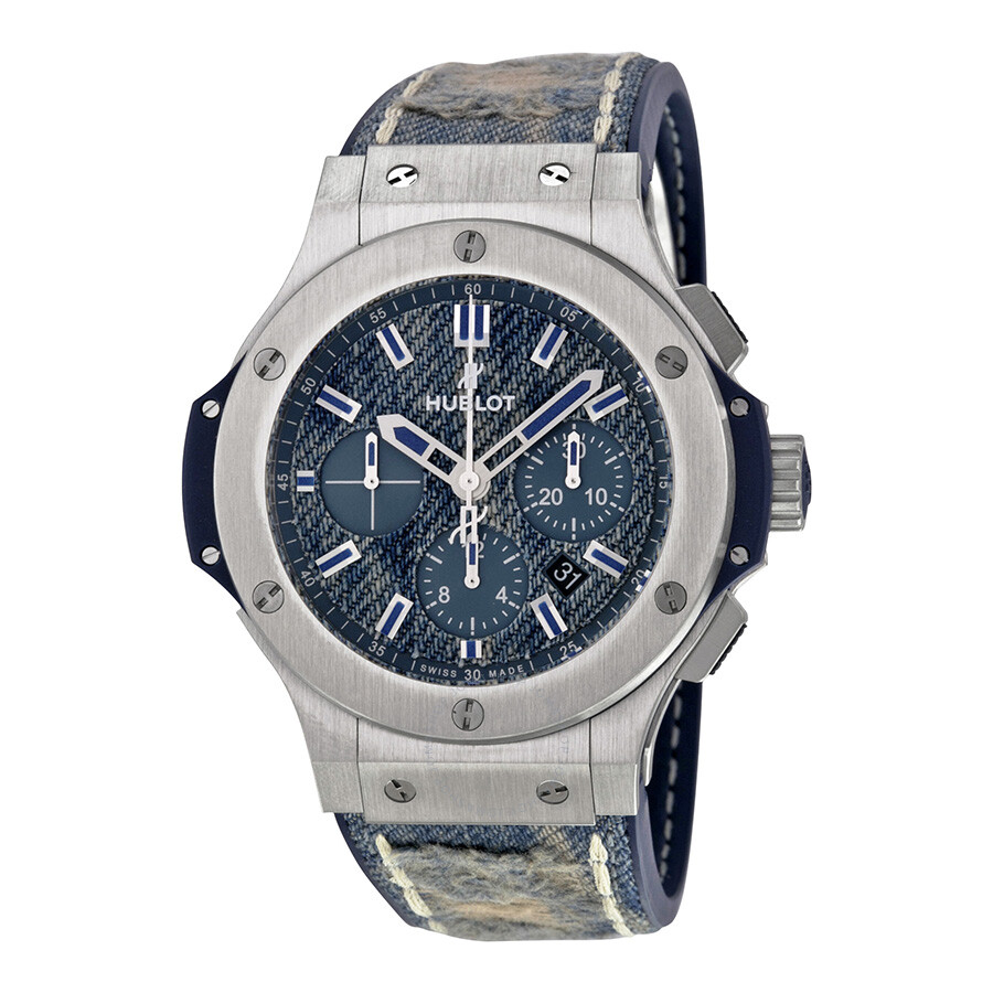 Replica Hublot Big Bang Jeans Steel Blue Dial Chronograph Limited Edition Men's Watch 301.SL.2770.NR.JEANS