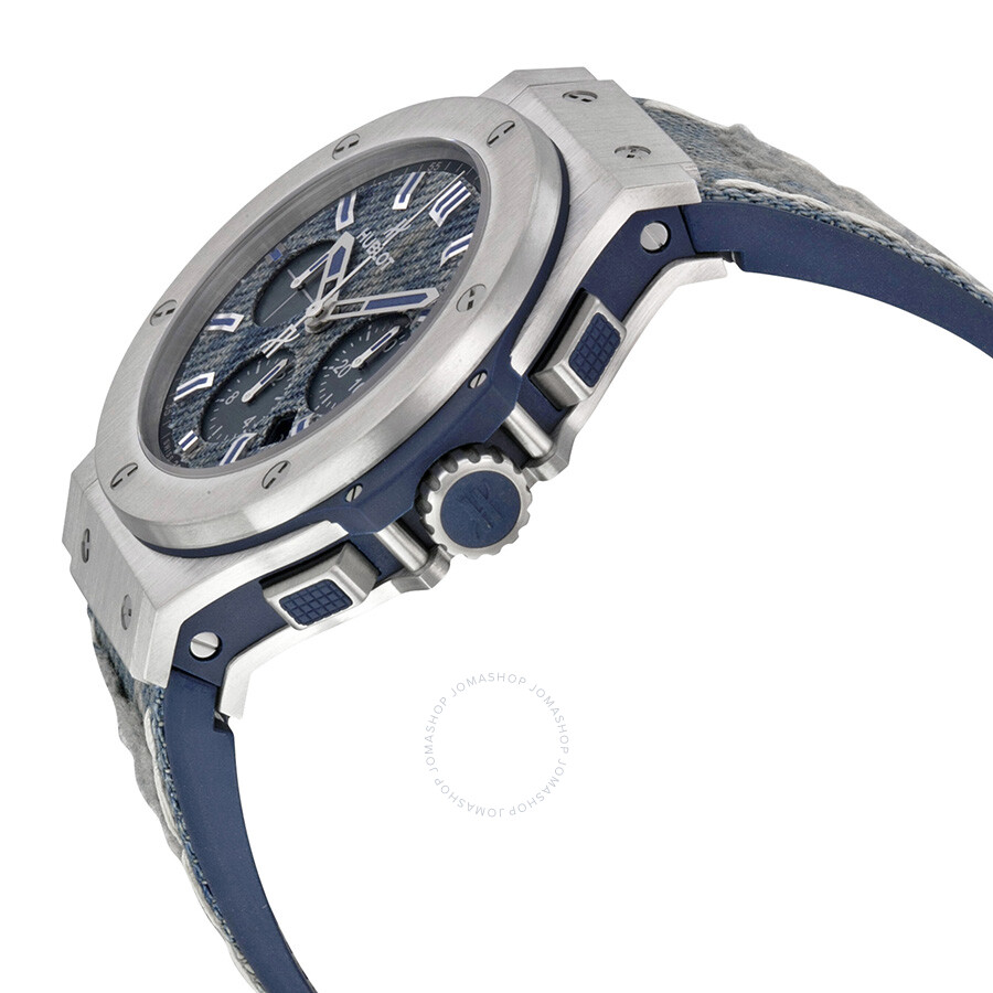 Replica Hublot Big Bang Jeans Steel Blue Dial Chronograph Limited Edition Men's Watch 301.SL.2770.NR.JEANS - Image 2