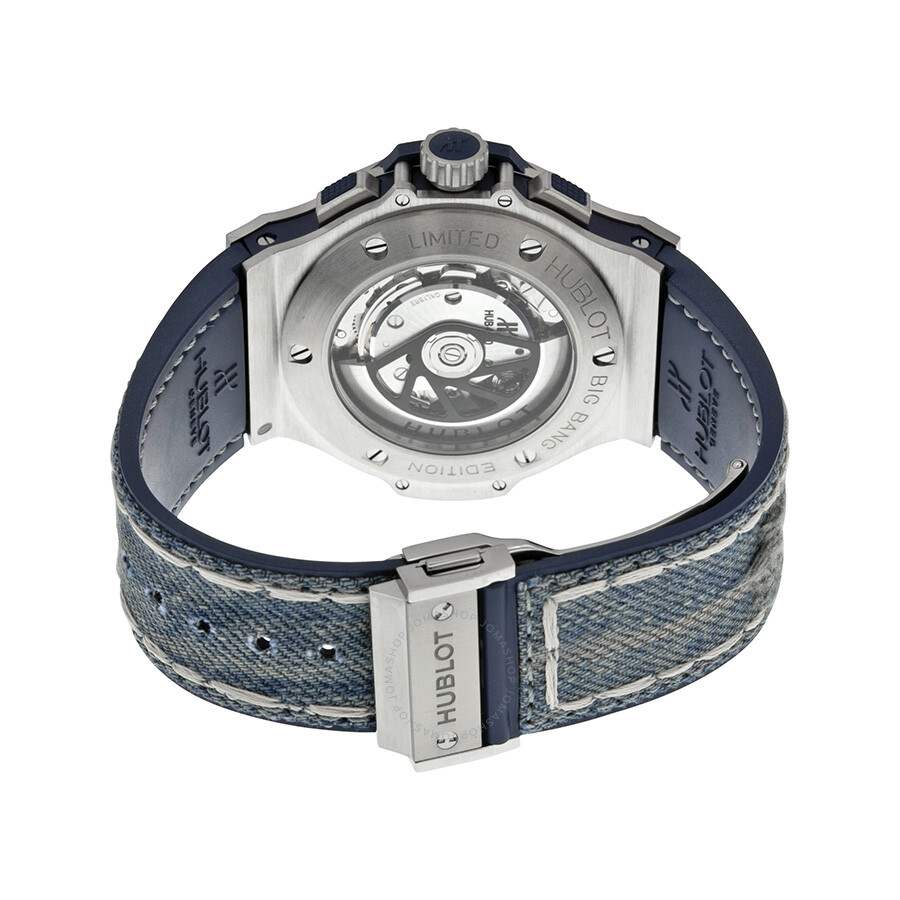 Replica Hublot Big Bang Jeans Steel Blue Dial Chronograph Limited Edition Men's Watch 301.SL.2770.NR.JEANS - Image 3