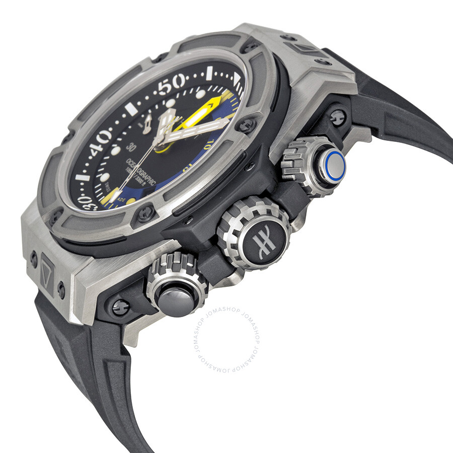 Replica Hublot Big Bang King Power Black and Blue Dial Titanium Rubber Men's Watch 732NX1127RX - Image 2