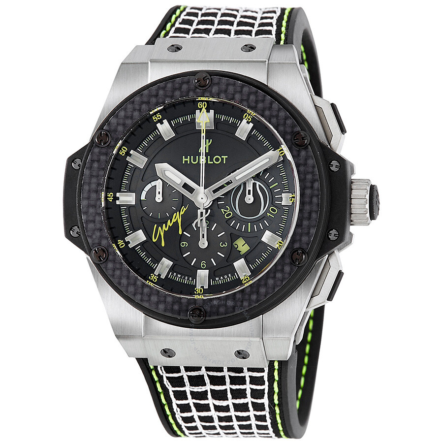 Replica Hublot Big Bang King Power Guga Chronograph Automatic Black Dial Men's Watch 703.NQ.1129.NR.GUG13