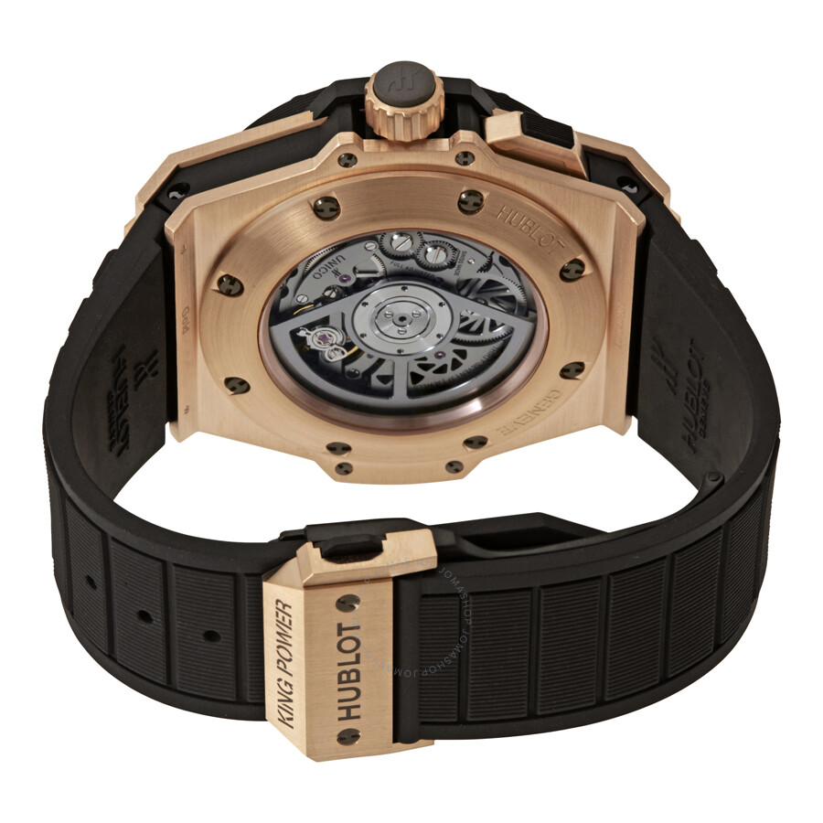 Replica Hublot Big Bang King Power Unico GMT King Gold Black Rubber Men's Watch 771.OM.1170.RX - Image 3