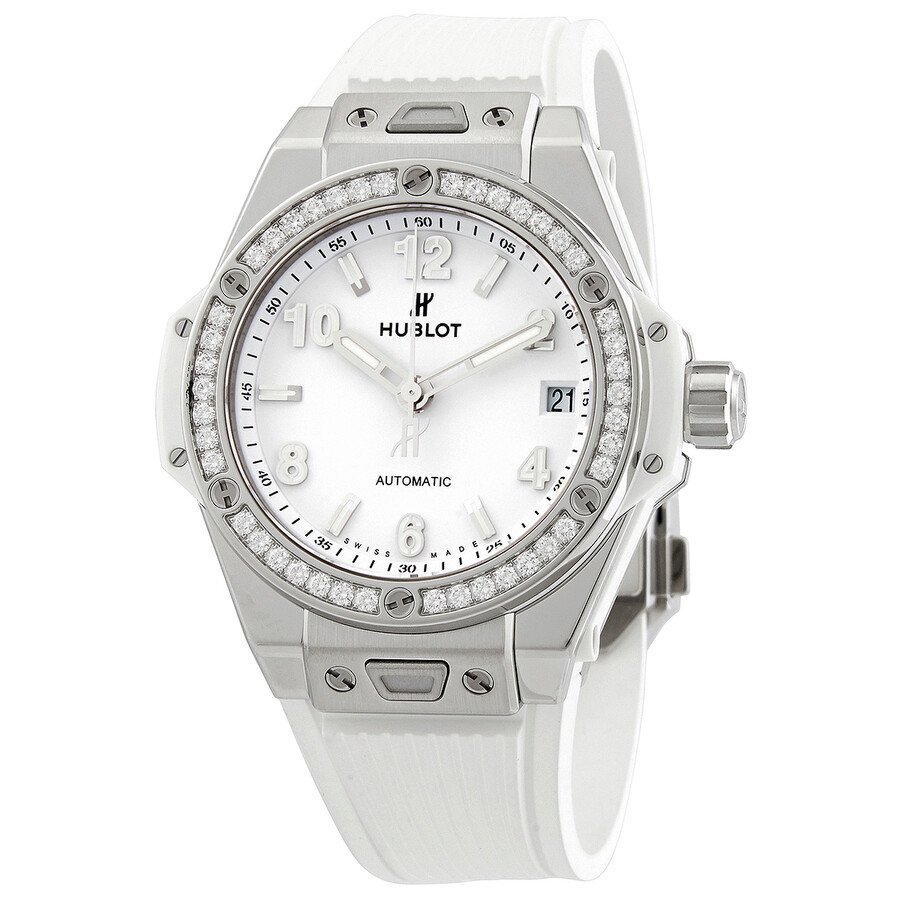 Replica Hublot Big Bang One Click Automatic Diamond White Dial Ladies Watch 465.SE.2010.RW.1204