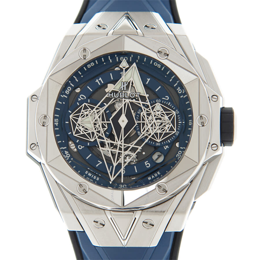 Replica Hublot Big Bang Sang Bleu II Titanium Chronograph Automatic Blue Dial Men's Watch 418.NX.5107.RX.MXM20 - Image 2