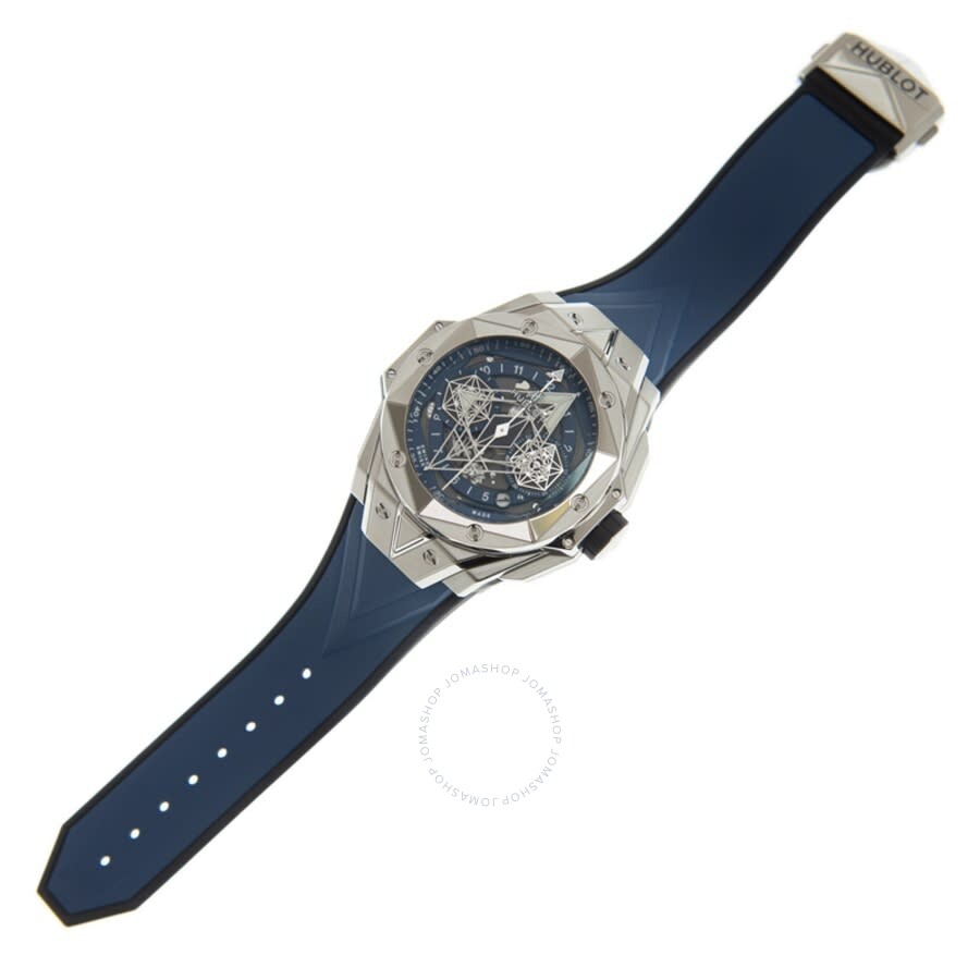 Replica Hublot Big Bang Sang Bleu II Titanium Chronograph Automatic Blue Dial Men's Watch 418.NX.5107.RX.MXM20 - Image 3