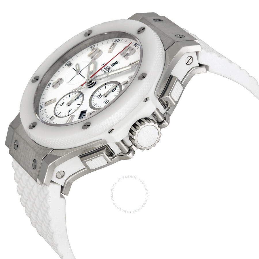 Replica Hublot Big Bang St. Moritz Chronograph White Dial White Rubber Unisex Watch 301.SE.230.RW - Image 2