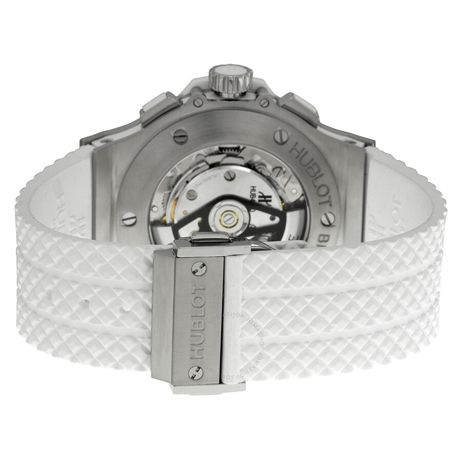 Replica Hublot Big Bang St. Moritz Chronograph White Dial White Rubber Unisex Watch 301.SE.230.RW - Image 3