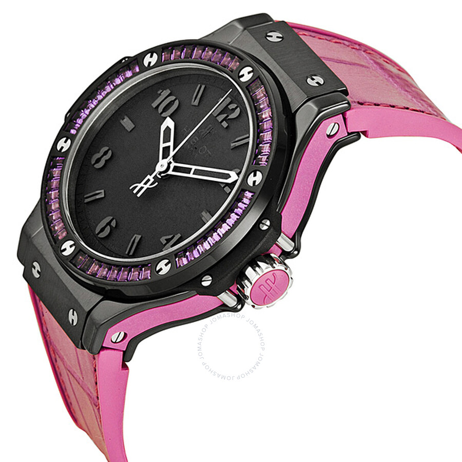 Replica Hublot Big Bang Tutti Fruitti Amethyst Black Ceramic Purple Leather Ladies Watch 361.CV.1110.LR.1905 - Image 2