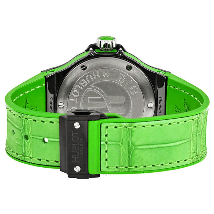 Replica Hublot Big Bang Tutti Frutti Black Dial Green Strap Ladies Watch 361CG1110LR1922 - Image 3