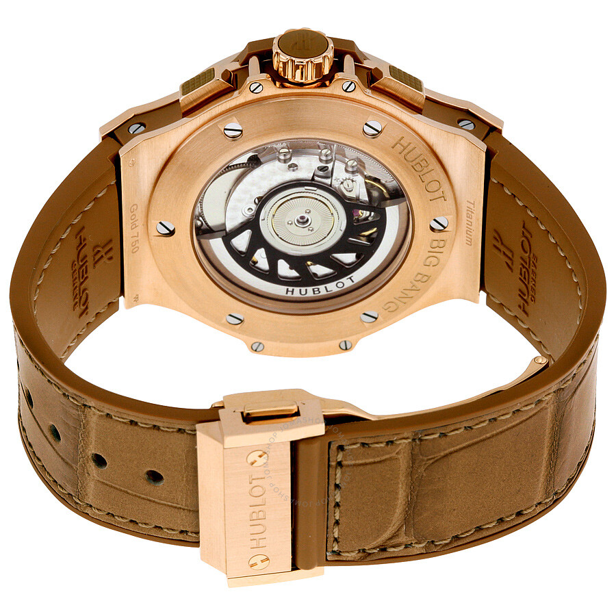 Replica Hublot Big Bang Tutti Frutti Tan Dial Chronograph 18kt Rose Gold Unisex Watch 341PA5390LR1918 - Image 3