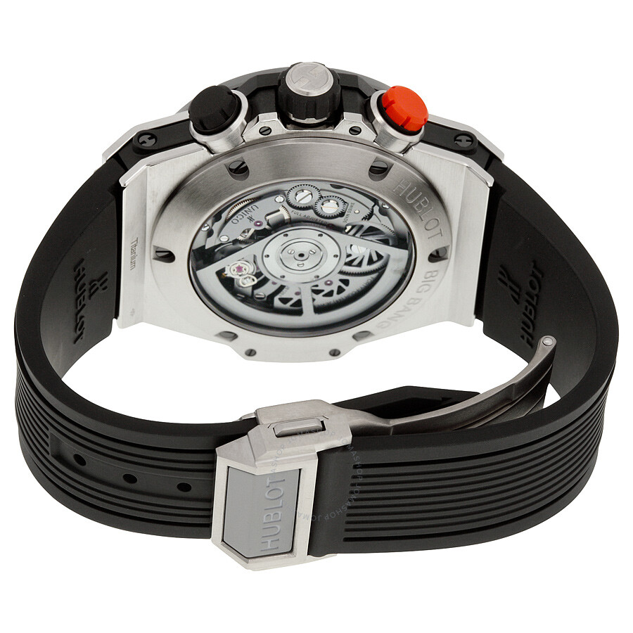 Replica Hublot Big Bang Unico Bi-Retrograde Mat Black Dial Titanium Men's Watch 413.NM.1127.RX - Image 3