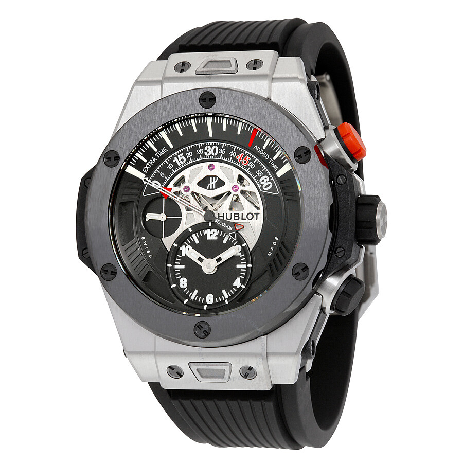 Replica Hublot Big Bang Unico Bi-Retrograde Mat Black Dial Titanium Men's Watch 413.NM.1127.RX