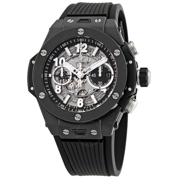 Replica Hublot Big Bang Unico Black Magic Chronograph Automatic Silver Dial Men's Watch 421CI1170RX
