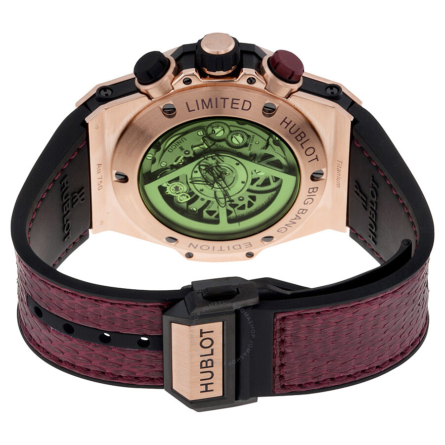 Replica Hublot Big Bang Unico Chronograph Vino 18kt King Gold Automatic Limited Kobe Bryant Edition Men's Watch 413.OX.4738.PR.KOB15 - Image 3
