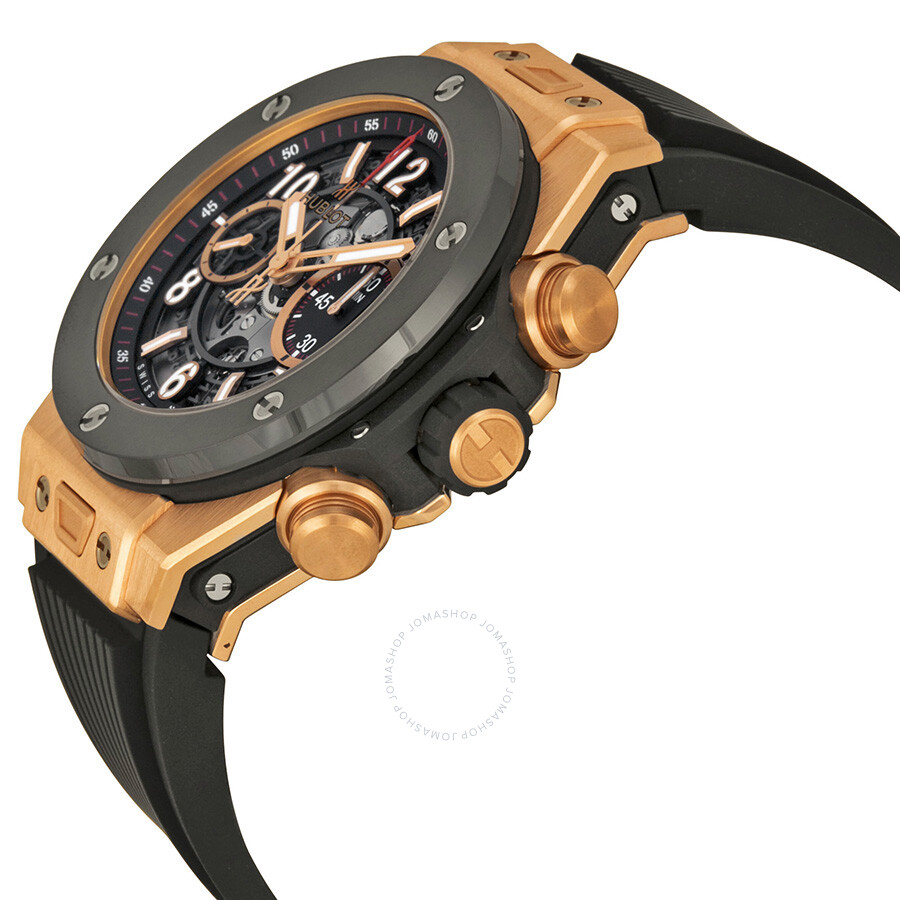 Replica Hublot Big Bang Unico King Gold Ceramic Skeletal Dial Men's Watch 411.OM.1180.RX - Image 2
