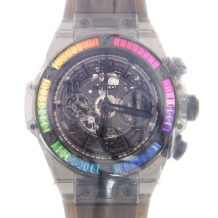 Replica Hublot Big Bang Unico Rainbow Sapphire Chronograph Automatic Men's Watch 411.JB.4901.RT.4099