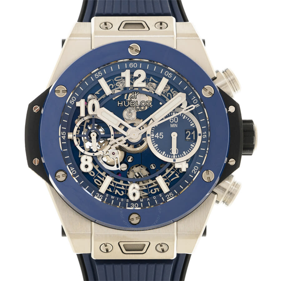 Replica Hublot Big Bang Unico Titanium Blue Chronograph Automatic Men's Watch 441.NL.5171.RX