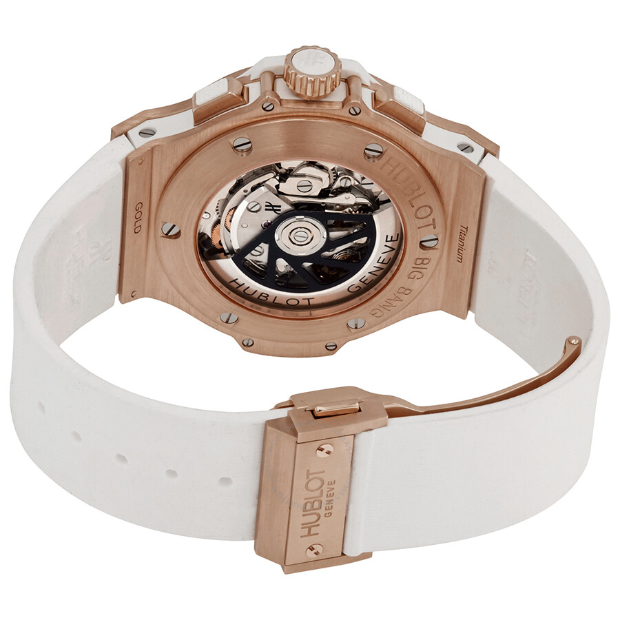 Replica Hublot Big Bang White Dial 18kt Rose Gold Automatic Chronograph Men's Watch 301-PE-2180-RW - Image 3
